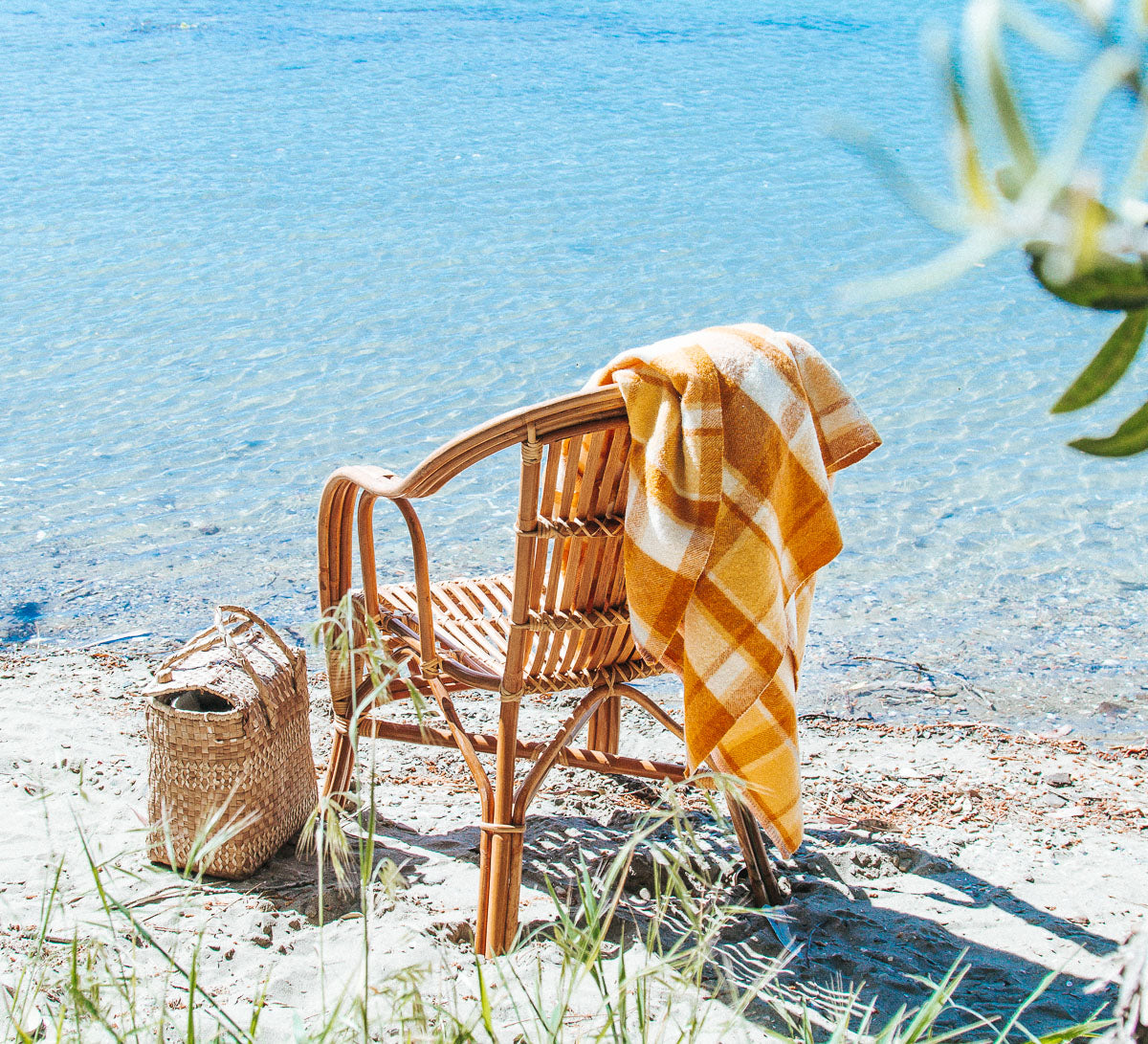 vintage retro boho nz wool blanket woollen bed throw