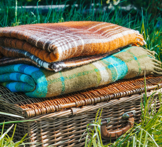 Vintage 'Onehunga' Wool Travel Rug