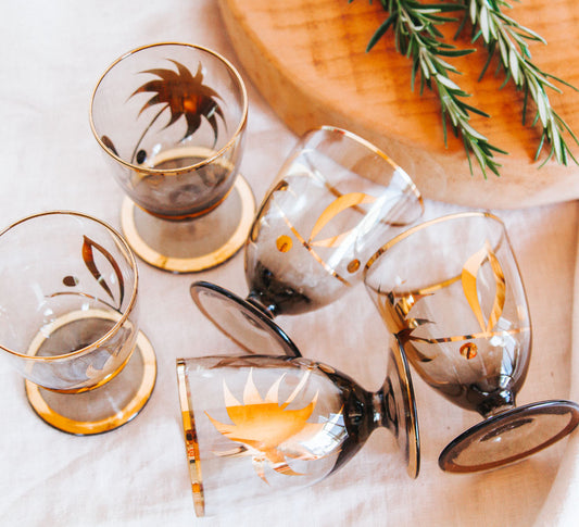 Vintage Liqueur Glasses - Set of 5