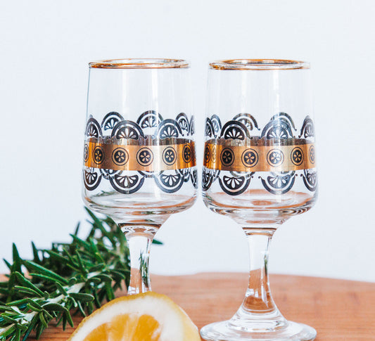 Vintage Liqueur Glasses - Set of 5