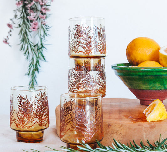 Vintage Kaaru Glasses - Set of 4