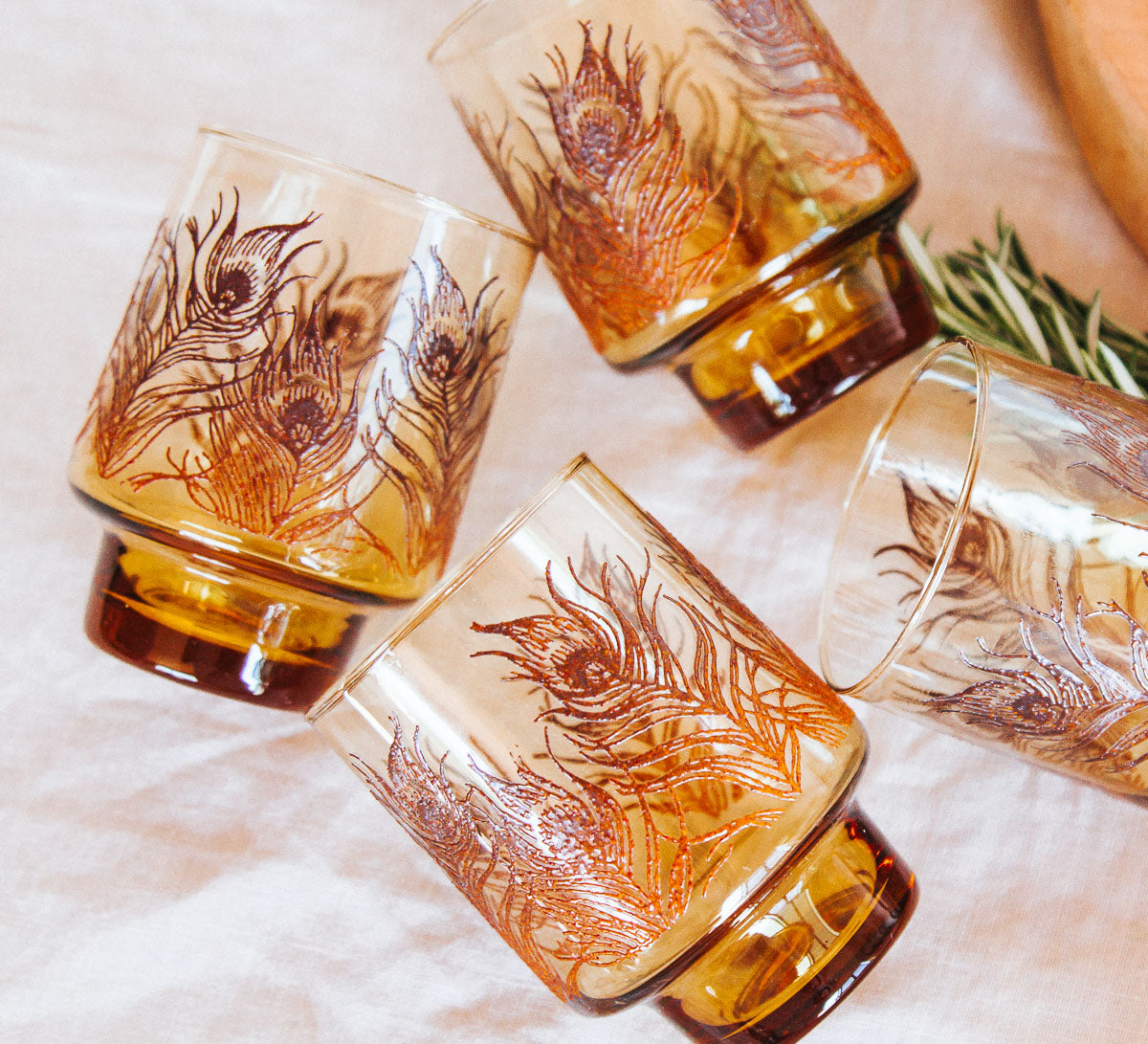 Vintage Kaaru Glasses - Set of 4