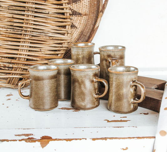 vintage boho nz made temuka coffee mug cups