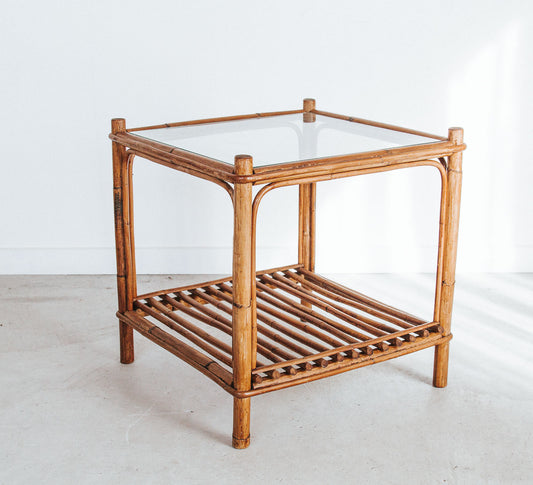 Vintage Cane Coffee Table