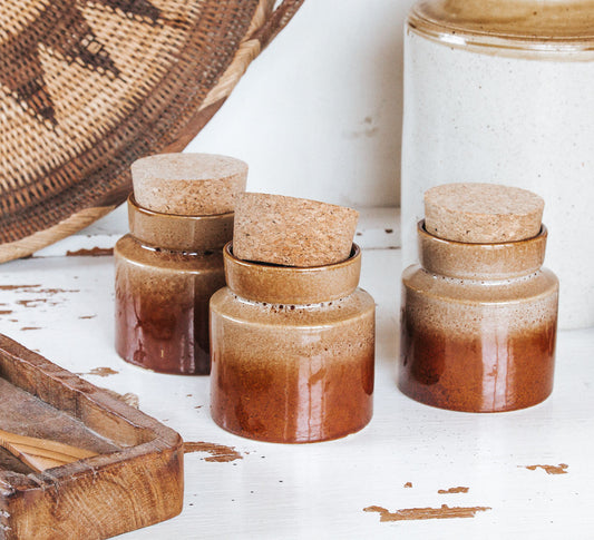 Vintage Temuka Storage Jars (Set of 3)