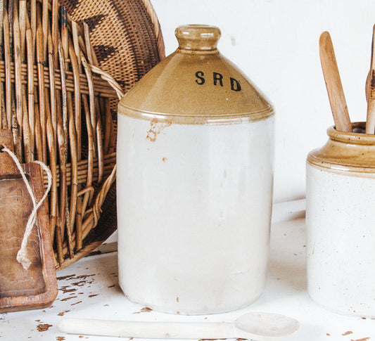 Large Vintage Stone Crock