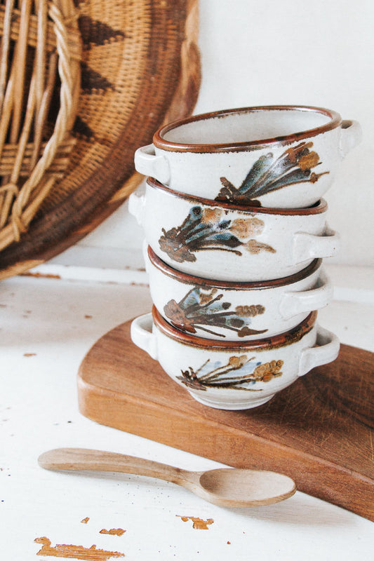 Pottery Soup Bowls - Set of 4