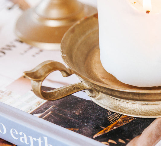 Brass Vintage Candleholder