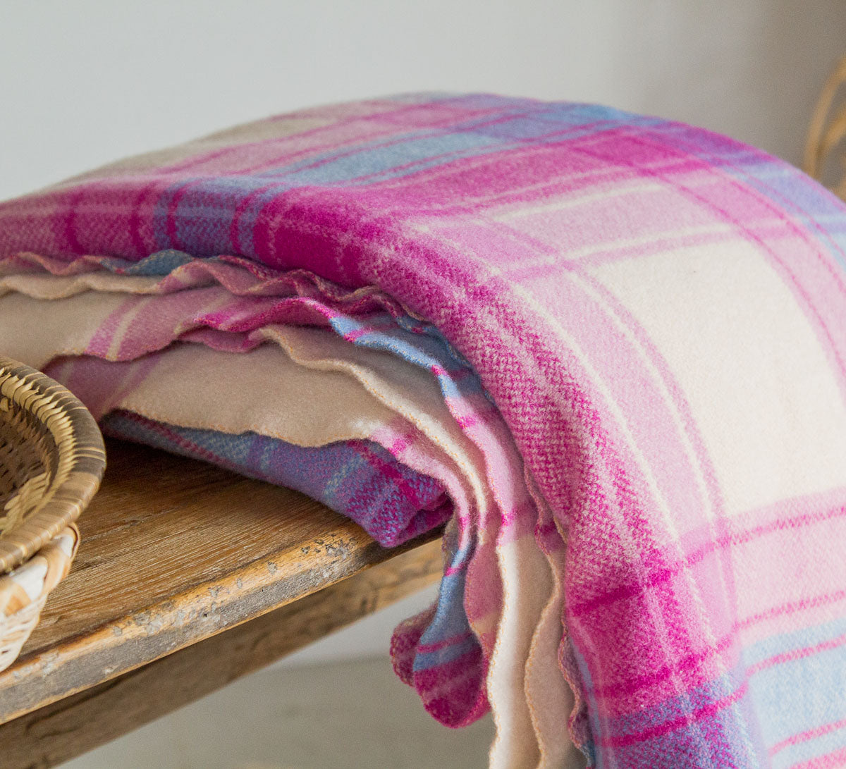 vintage boho retro wool blanket made in NZ