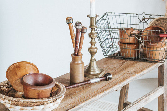 Pair of Brass Vintage Candleholders