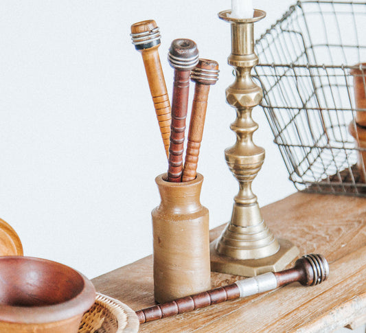Vintage Wooden Spools (4)