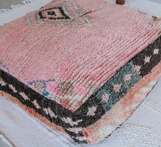 Vintage Moroccan Wool Floor Cushion