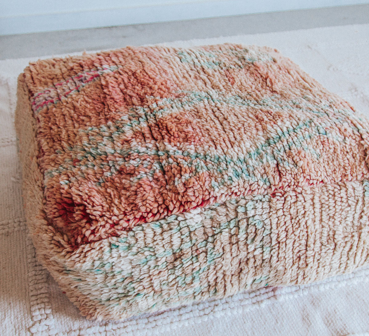 Vintage Moroccan Wool Floor Cushion