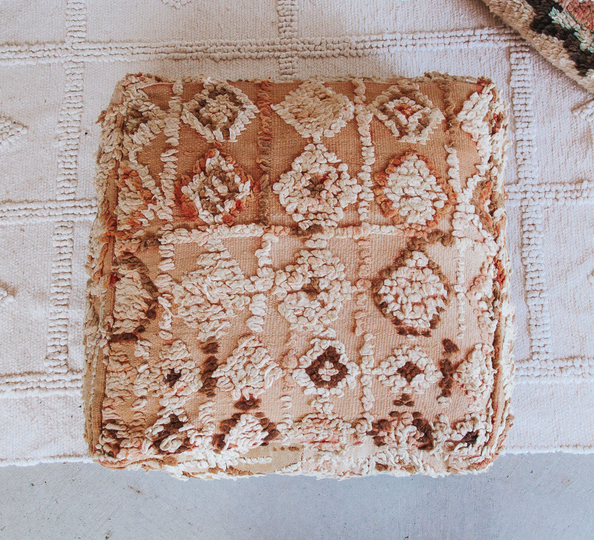 Vintae Moroccan Wool Floor Cushion