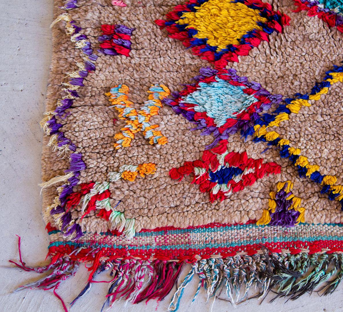 vintage boho azilal moroccan wool runner rug