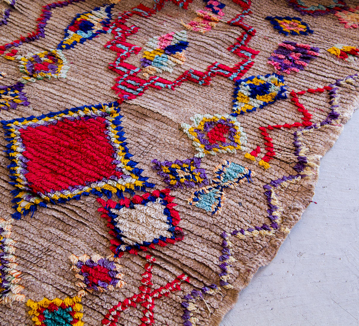 vintage boho azilal moroccan wool runner rug