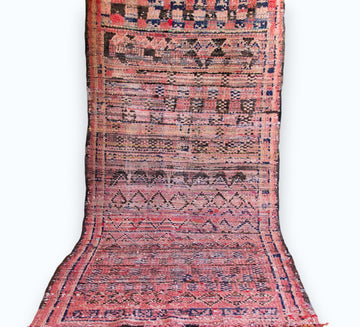 vintage boho moroccan boujaad wool rug