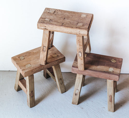 Mini Elm Stool