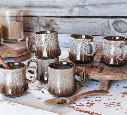 Vintage Temuka Coffee Mugs (6)