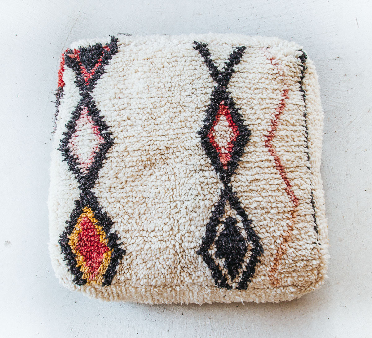 vintage moroccan wool boho floor cushion