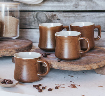 retro vintage boho nz temuka driftwood sandstone coffee mugs