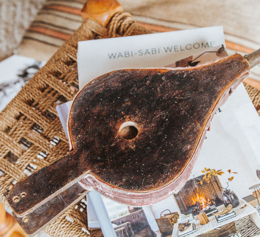 Vintage Mini Leather Bellows