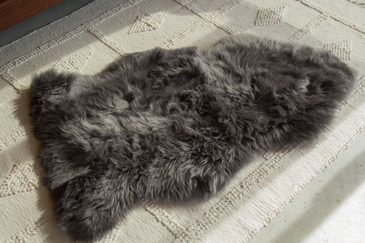 premium luxury boho nz longwool sheepskin rug throw blanket