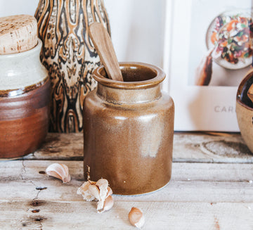 vintage nz temuka pottery storage jar
