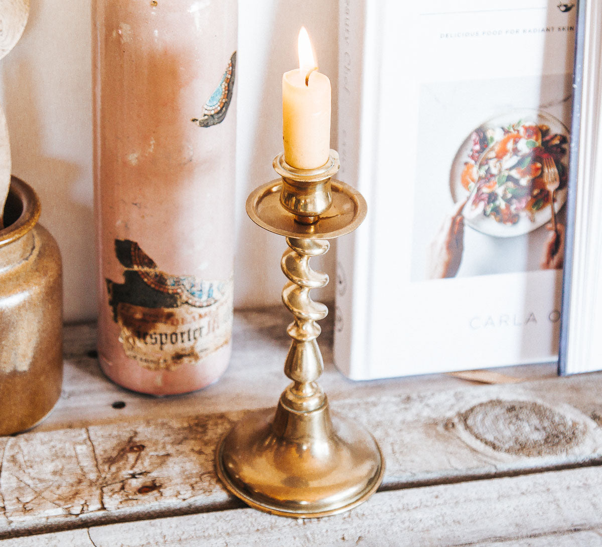 Brass Vintage Candleholder