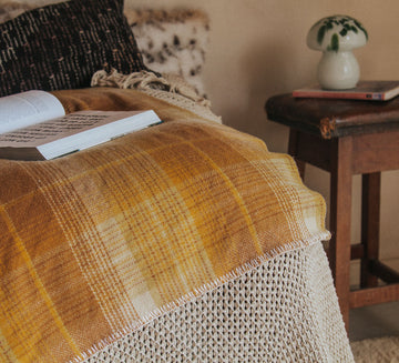 vintage retro nz wool woollen blanket throw