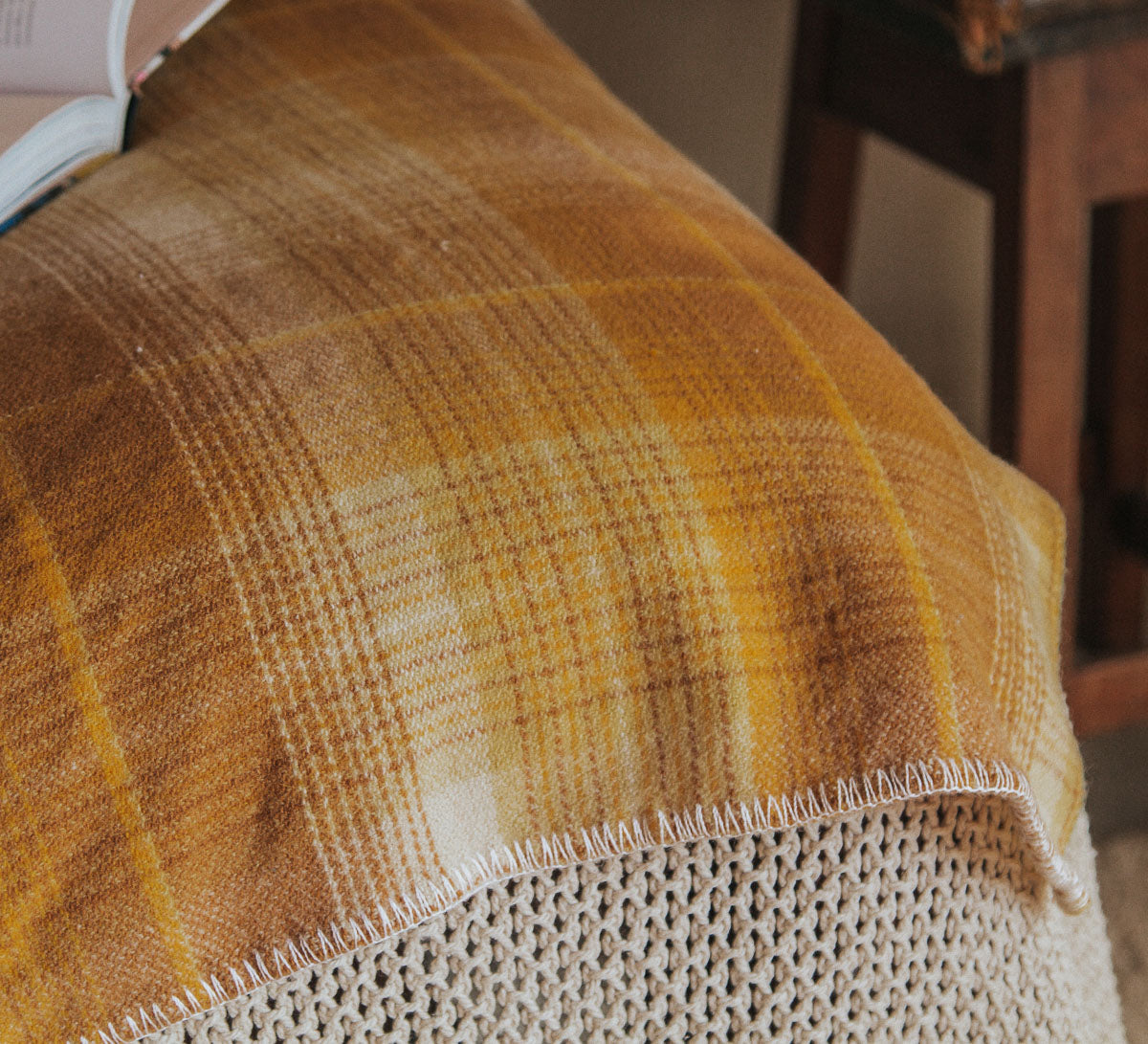 vintage retro nz wool woollen blanket throw
