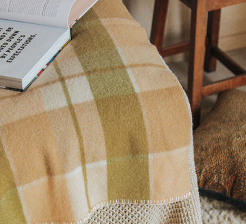 vintage retro kiwiana nz robin wul wool woollen blanket rug 