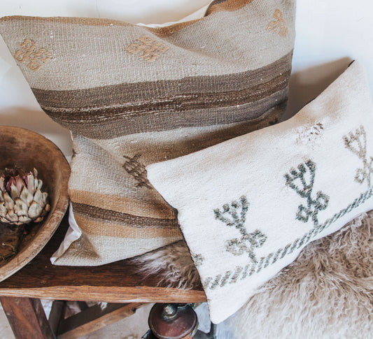 vintage boho turkish kilim cushion