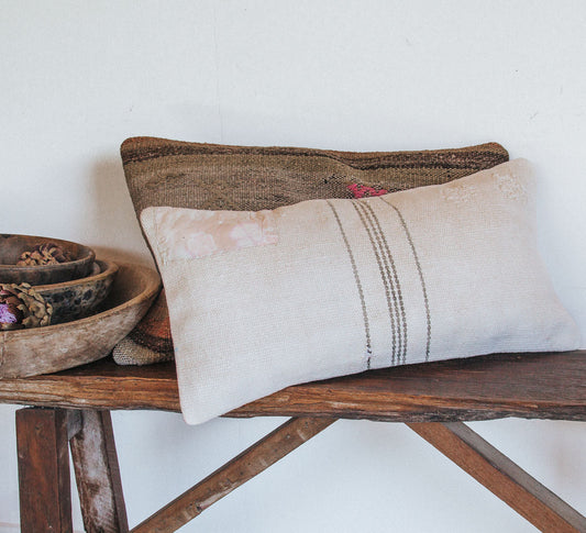 vintage boho turkish kilim cushion