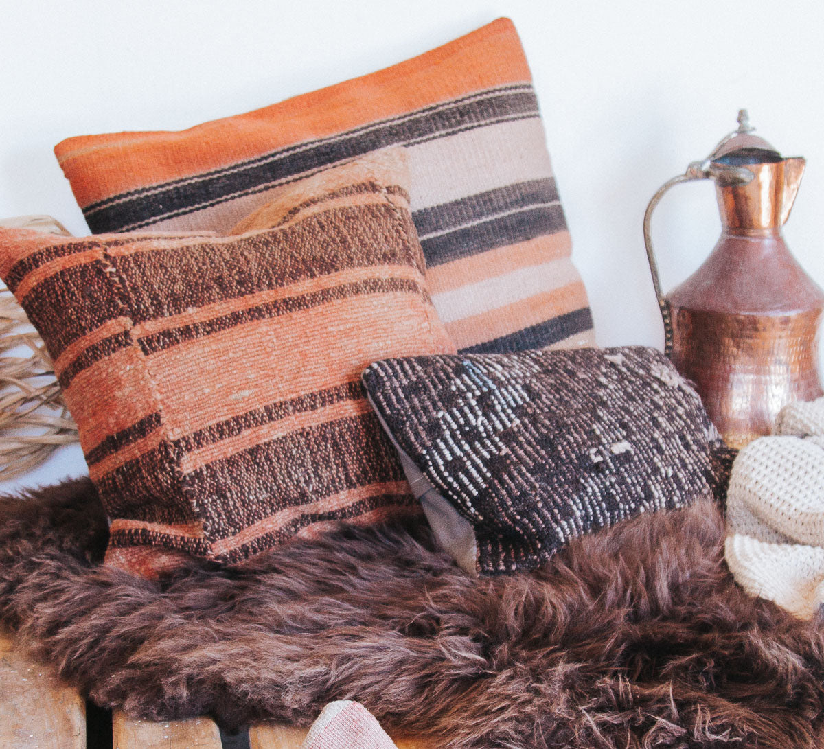 Boho Turkish Kilim Cushion Pillow