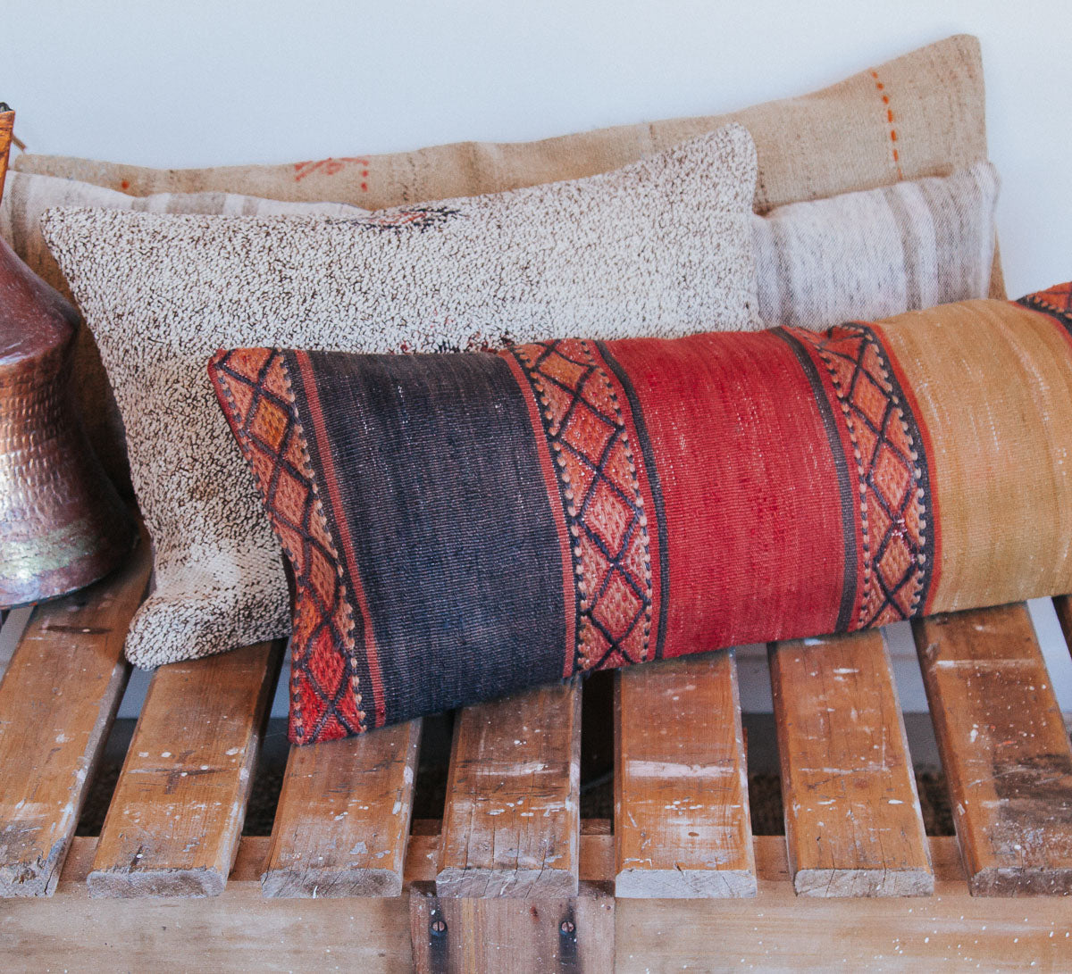 Boho Turkish Kilim Cushion Pillow