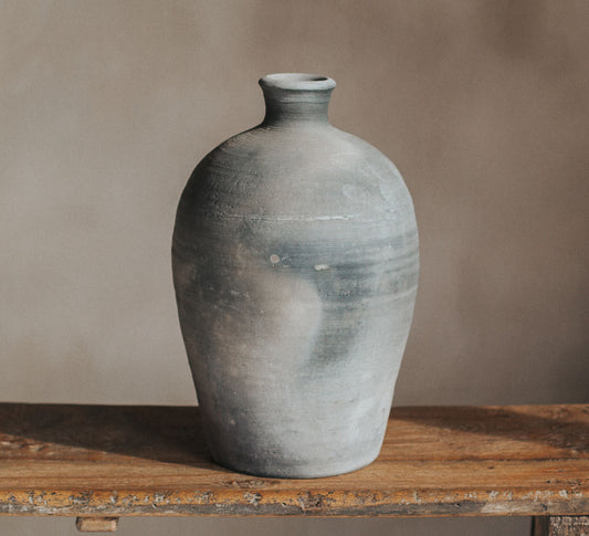 original boho rustic clay pot urn vase
