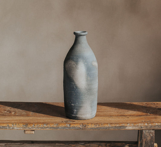 original boho rustic clay pot urn vase