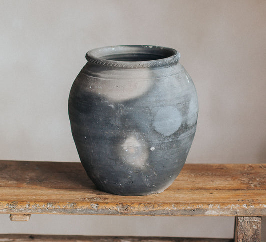 original boho rustic clay pot urn vase