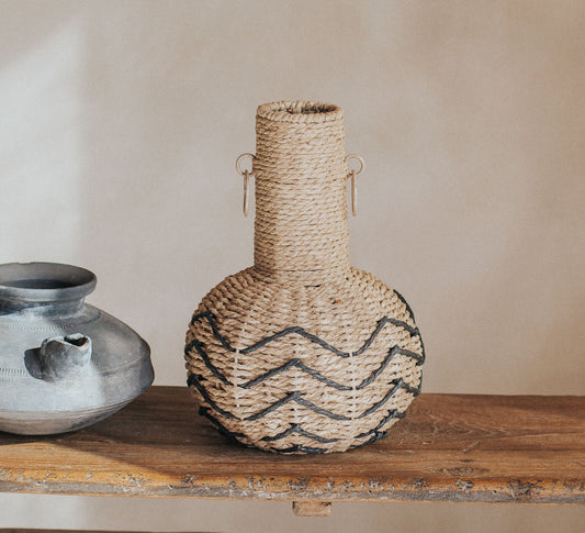 Kaia Rattan Vase - NEW