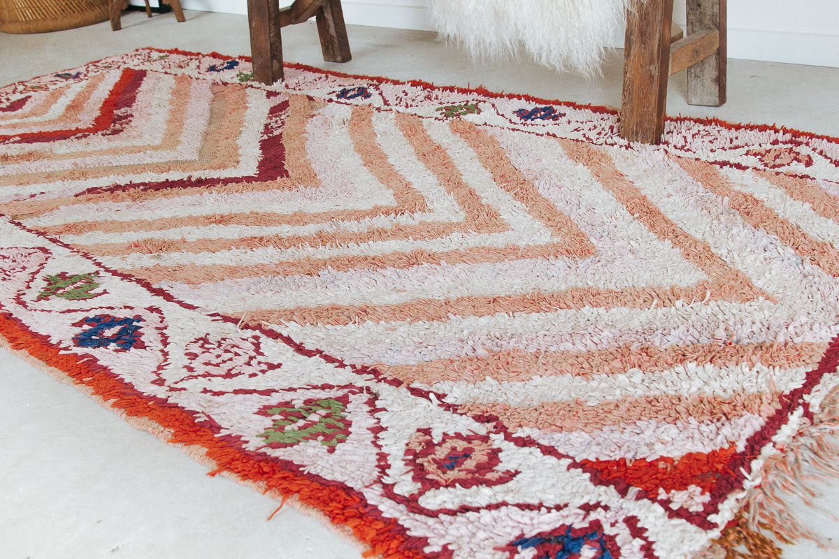 vintage boho moroccan boucherite rug miss amara bohzahli