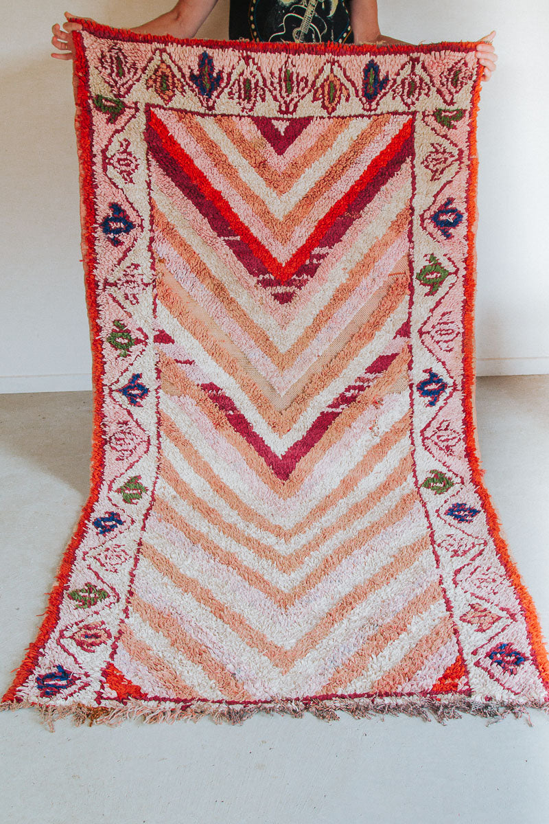 vintage boho moroccan boucherite rug miss amara bohzahli