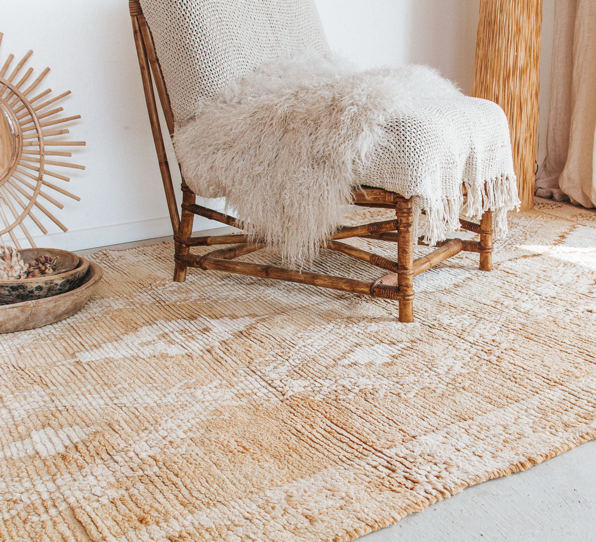 Vintage Moroccan Boujaad Rug 167x350