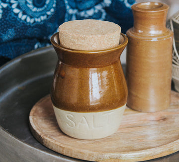 Vintage Pottery Salt Jar