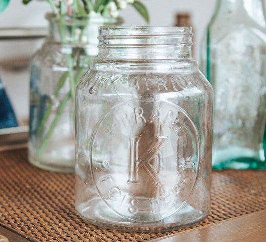 Vintage NZ Kilpatrick Glass Jar