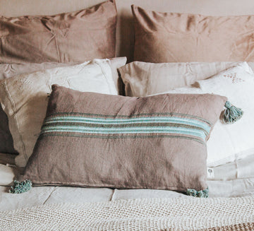 Atelier Linen Cushion - Taupe  NEW