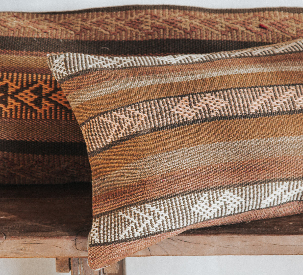 vintage boho turkish kilim lumbar cushion couch bed pillow