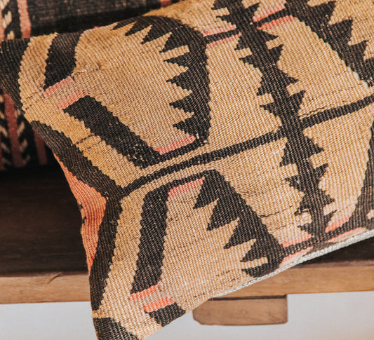 Small Lumbar Kilim Cushion 25x50cm