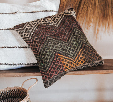 vintage boho turkish kilim lumbar cushion couch bed pillow floor cushion euro cushion