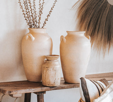boho marran clay urn scandi desert vibes
